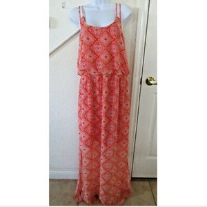 KUT from the Kloth Orange Maxi Summer Dress